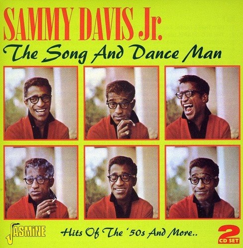 Sammy Davis Jr. CD cover featuring six images of him on a yellow background.