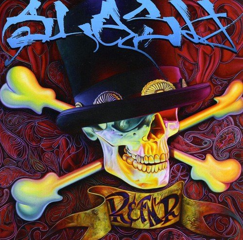 Album cover with a skull wearing a top hat and crossed bones on a red background.