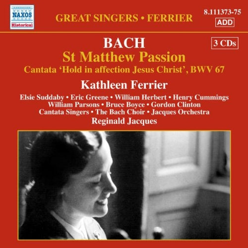 Ferrier:Bach Choir:Jacques - Bach: St Matthew Passion Cant No. 67 [CD]
