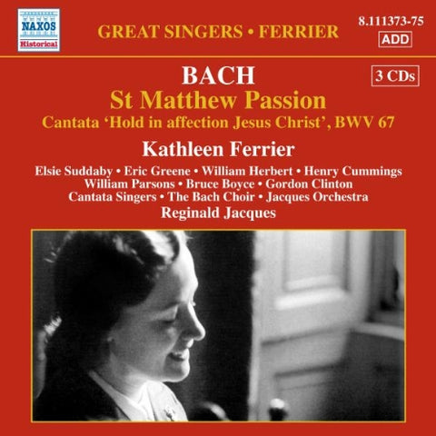 Ferrierbach Choirjacques - Bach: St Matthew Passion Cant No. 67 [CD]