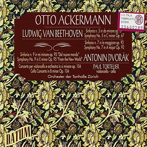 Brown and yellow classical music CD cover with floral pattern and white text.