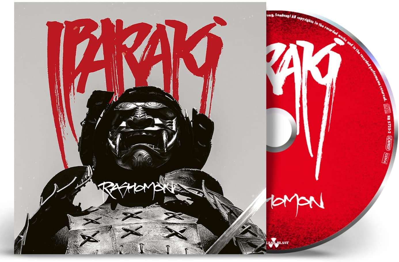 CD case with red disc and black and white cover art.