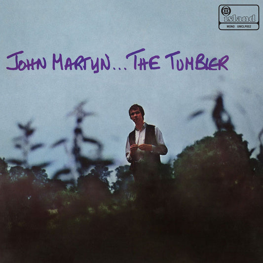 "Album cover with a man standing in foliage, 'John Martyn... The Tumbler' written above."
