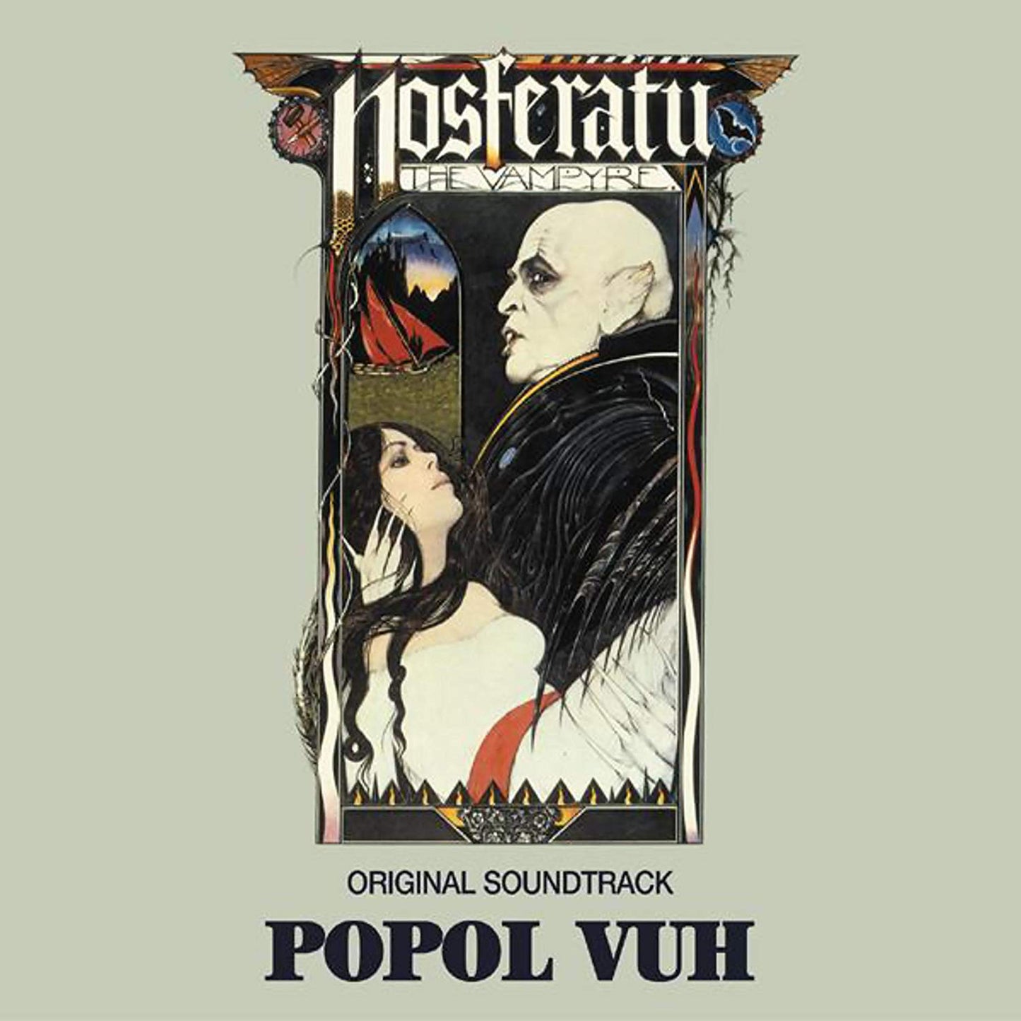 "CD cover art featuring a gothic illustration of a vampire and a woman."