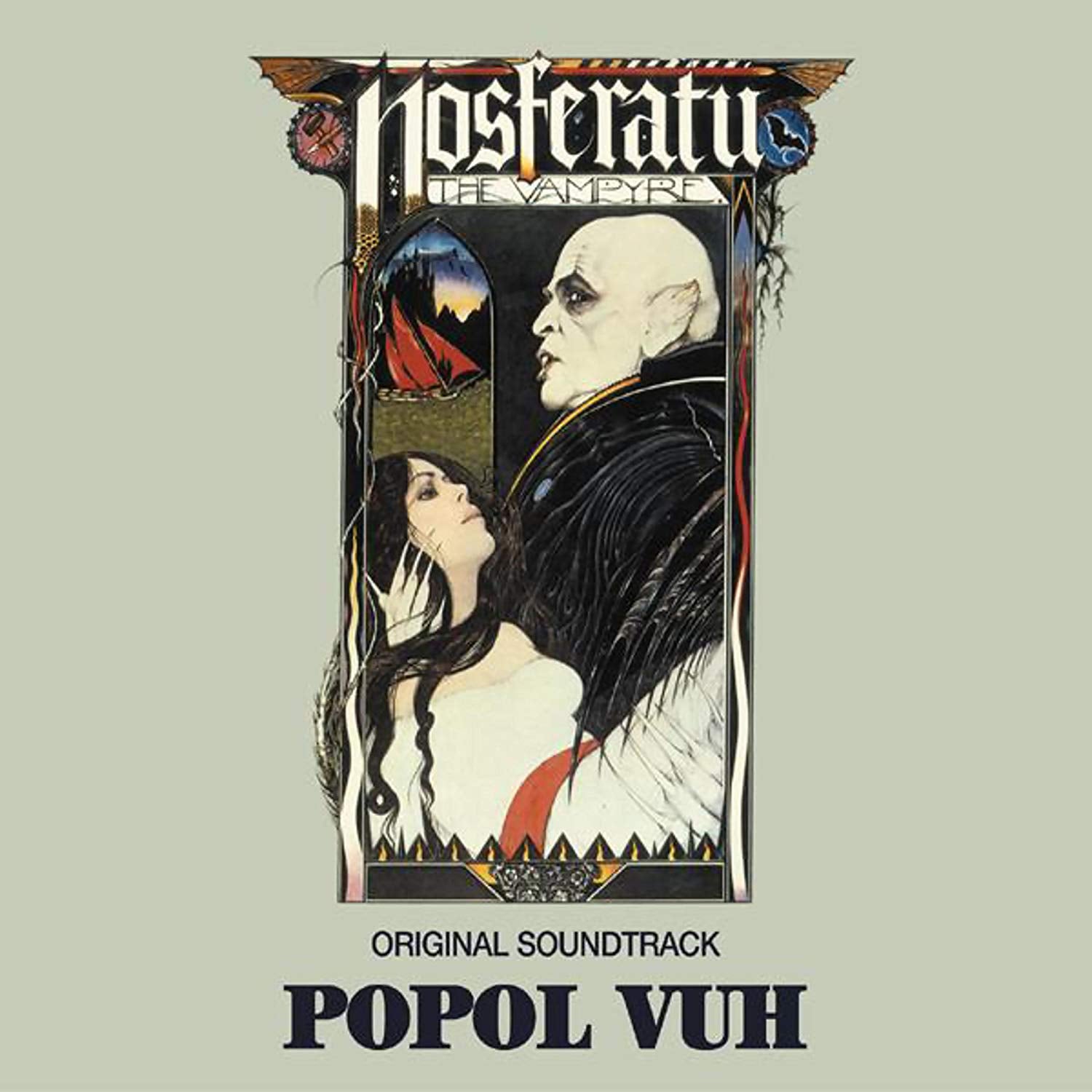 "CD cover art featuring a gothic illustration of a vampire and a woman."