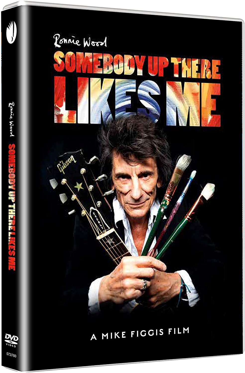 DVD cover featuring Ronnie Wood holding a guitar and paintbrushes against a black background.