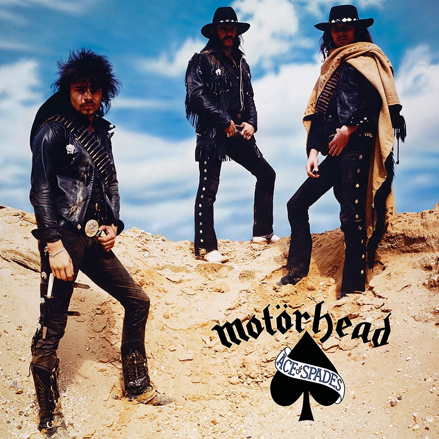 "Motörhead album packaging with CDs and open booklet showing band photos and text."