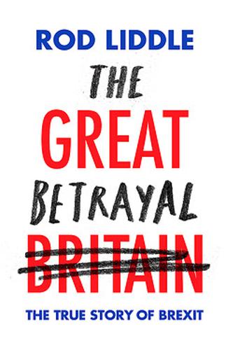 Book cover with title "The Great Betrayal" in red and black, on white background.