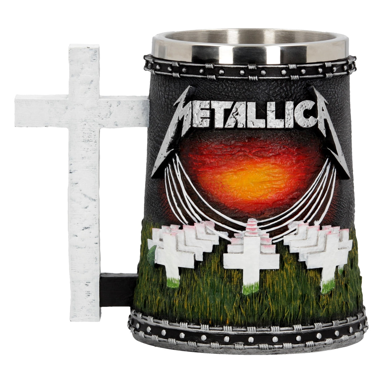 Nemesis Now Metallica-Master of Puppets Tankard, Resin, Black, 1 Count (Pack of 1)