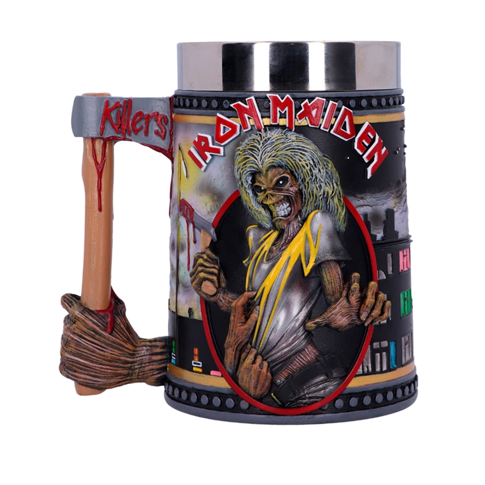 Nemesis Now Officially Licensed Iron Maiden The Killers Eddie Album Tankard, Black, 1 Count (Pack of 1)