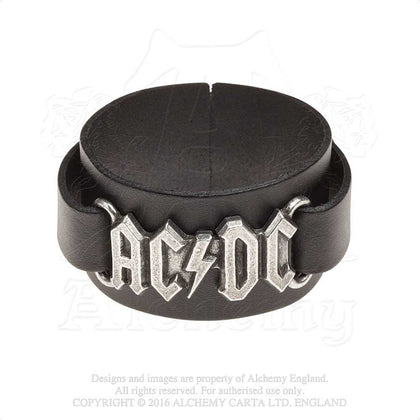 AC/DC - Leather Wrist Strap - Logo
