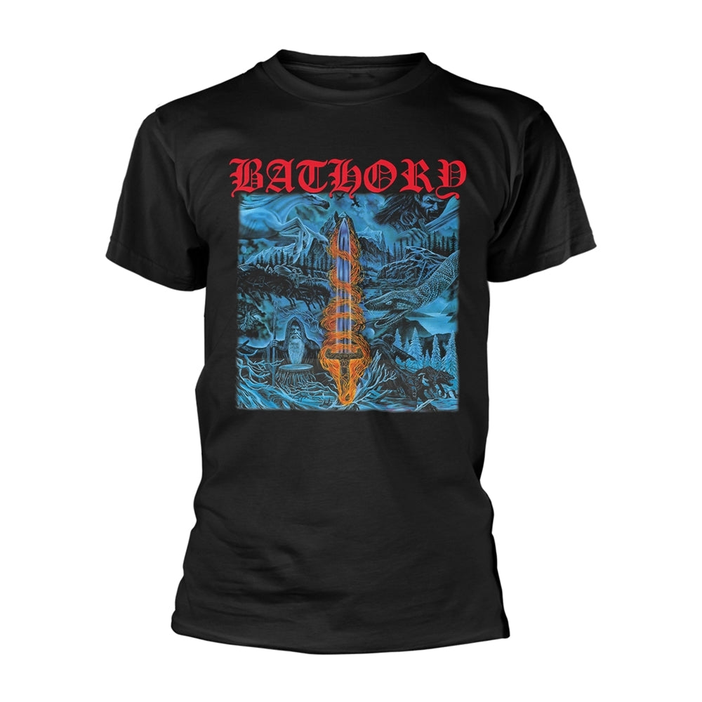 BATHORY Blood On Ice Men T-Shirt Black M, 100% Cotton, Regular