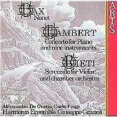 Harmonia Ensemble - Bax: Nonet, Lambert: Concerto for Piano and Nine Instruments, Rieti: Serenade for Violin and Chamber Orchestra [CD]